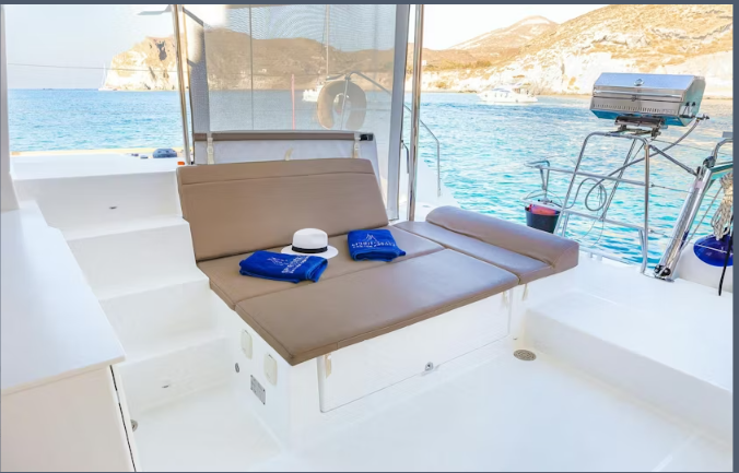Santorini Luxury Catamaran Cruise with Pickup, BBQ and Cocktails - Image 3